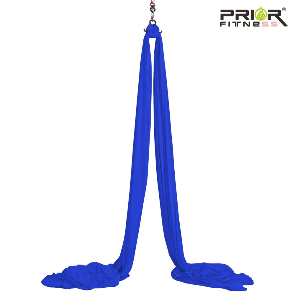 PRIOR FITNESS 10 Meters Yoga Aerial Silks Fabric for Acrobatic Fly Yoga Swing Trapeze Silk Dance Hammock