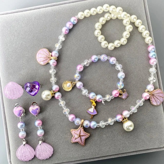 Ensemble De Bijoux Cadeau D'anniversaire Pour Filles, Mignon, Pour Enfants  De 2 À 10 Ans, Collier En Résine, Bagues, Pince À Cheveux, Boîte En  Plastique - Bijoux Ensembles - AliExpress