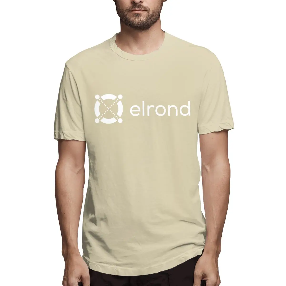 ELROND ERD EGLD CRYPTO Essential Funny Tee Shirt Short Sleeve Round Collar Men's T-Shirt Cotton Gift Clothing grey t shirt T-Shirts