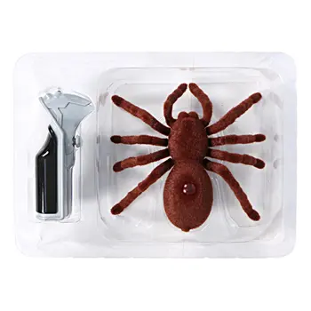 

Halloween Props Simulation Tricky Toy Remote Control Scary Plush Big Spider Shape Children Horror Tricky Toy