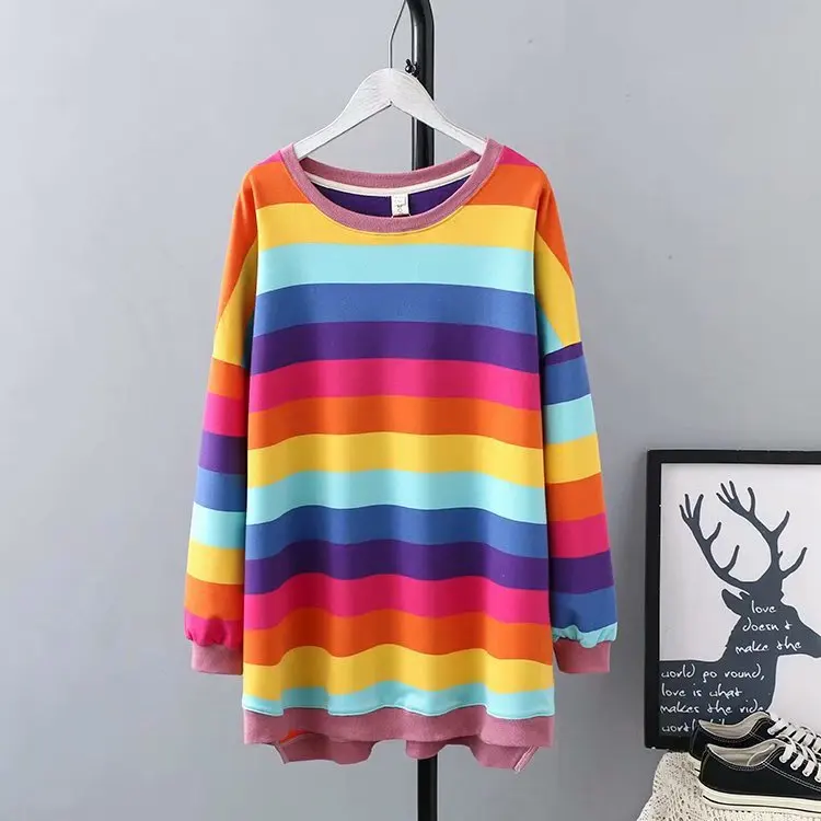

Plus Size Casual Sweatshirts 2019 Autumn Women Fashion Loose Long Sleeve Hoody K1-H0562