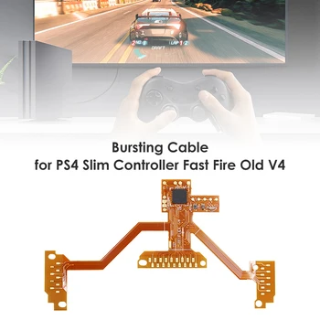 

Rapid Fire Flex Cable Gamepad Controller Game Playing Lightweight Elements for PlayStation 4 Slim PS4 Pro JDM-040