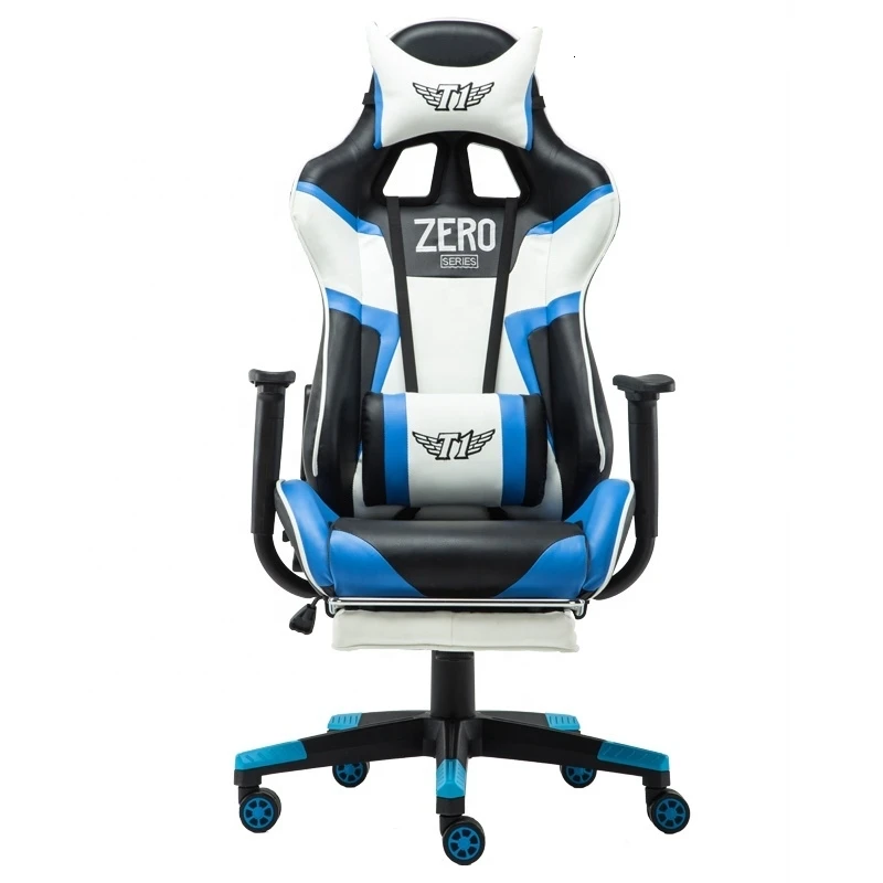 

Office Chair Racing Style Ergonomic Comfortable PU Leather Swivel Chair with Footrest