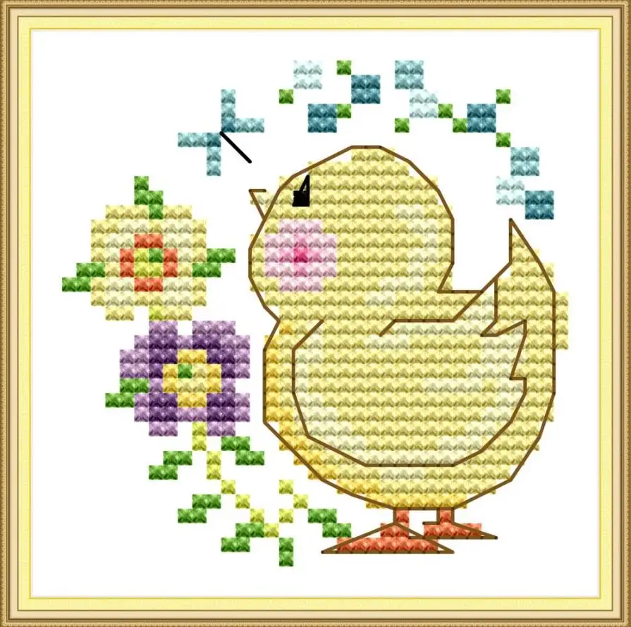 KB099 Joy Sunday Happy Farm Счетный крест 11CT 14CT сделай сам ручная работа печать ткань наборы для вышивки крестом вышивка украшение дома - Цвет: KB099