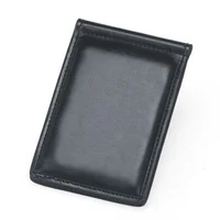 Fashion Small Men's Leather Money Clip Wallet With Coin Pocket Male ID Card Slot Cash Holder Bag Mini Purse For Man Magnet Hasp 2