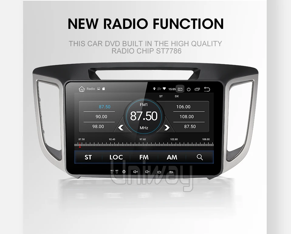 Uniway android 9,0 автомобильный dvd для hyundai creta ix25 автомобильный Радио плеер gps навигация автомобильный стерео видео аудио плеер