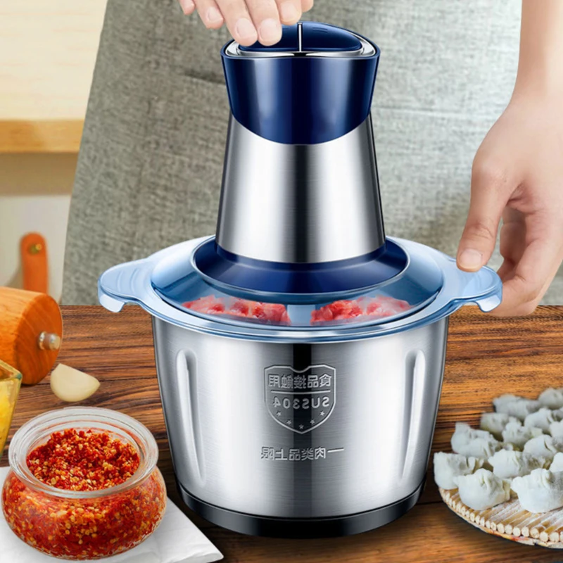 Бытовая мясорубка из нержавеющей стали электрическая многофункциональная плита
