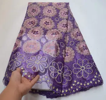 

African tulle Lace Fabric High Quality with Rhinestones 2019 Embroidery Tulle Mesh Lace Fabrics Nigerian Net Lace Fabric XDE01