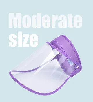 

Kitchen Transparent Face Cover Cooking Anti-fog Anti-Oil Splash Mask Shield Guard Outdoor Protective Sun Hat #LR3