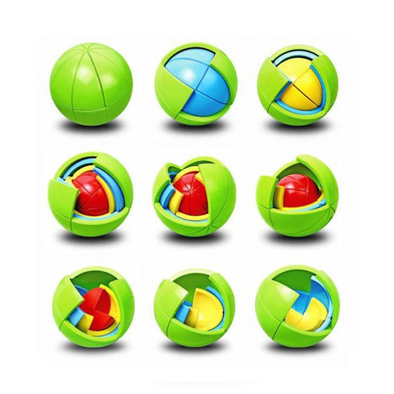 VLAMPO Three-dimensional Children's Toy 3D Magic Ball Maze Puzzle Interesting Maze Puzzle Intelligence Game Boy Girl Toys