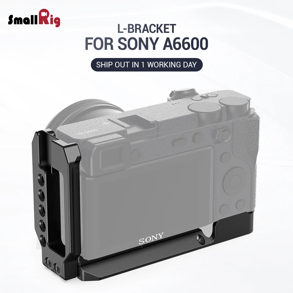 SmallRig a6600 l-пластина DSLR камера A6600 l-пластина l-кронштейн для sony A6600 W/Arca тип пластина для Vlog Vlogging Rig 2503