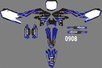 

0908 Motorcycle Team Graphic & Backgrounds Decal Sticker Kits for Yamaha YZF450 2018 2019