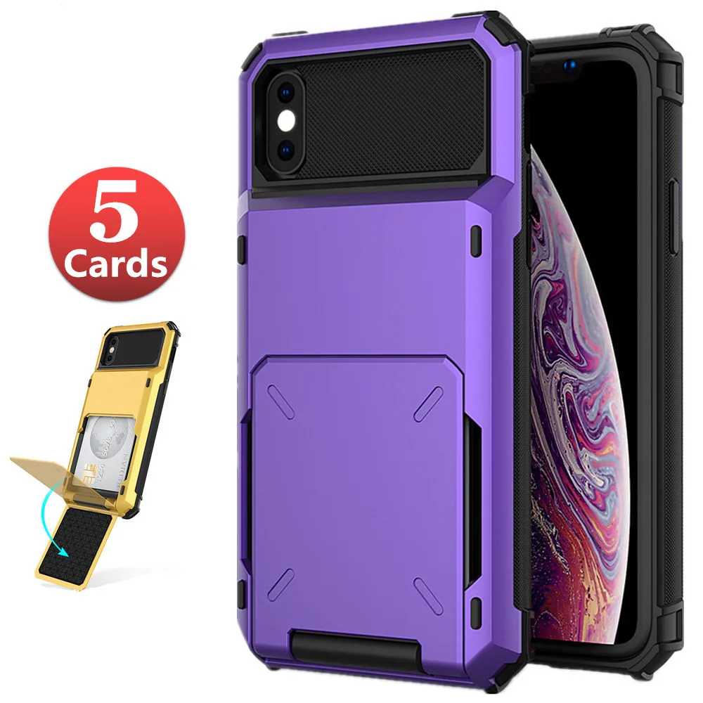 Чехол для iPhone 11 Pro Max 7 8 Plus XS MAX 6 чехол с откидными слотами карт бизнеса X XR 6S