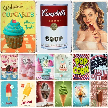 

Baking Soup Retro Pub Bar Decoration Tin Sign Shabby Chic Home Decor Plaque Metal Sign Wall Poster Vintage Decor Art Vintage