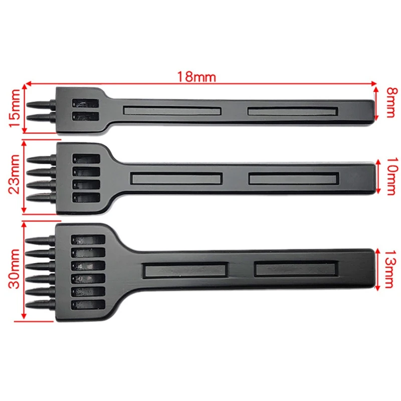 Легированная Сталь DIY кожаный инструмент 4 мм набор ряд удар/ремень удар круглый удар/Алмазный ручной удар кожа строчка Пробивной инструмент