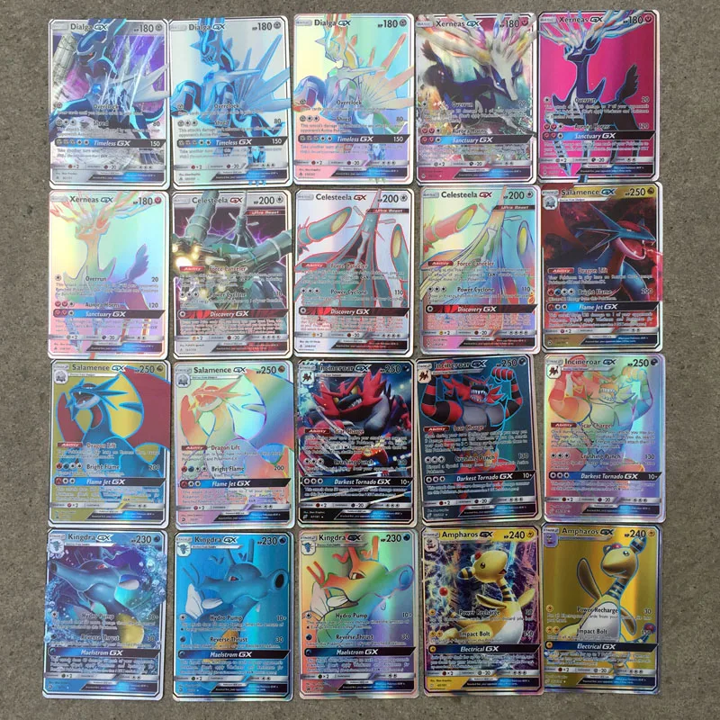 Новые карты покемон Charizard Blastoise Venusaur Mewtwo TAG TEAM Flash Card цвета игровая коллекция карт детские подарки