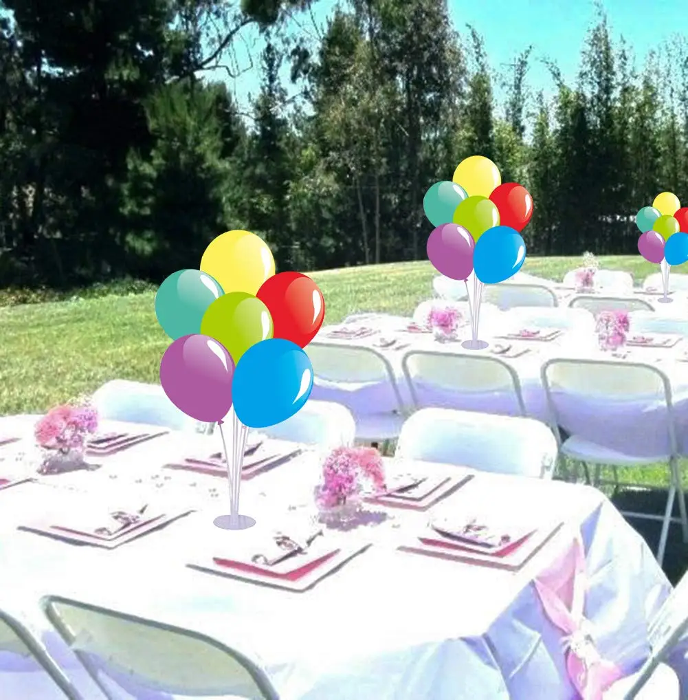 Birthday Balloon Column Kit Plastic Balloon Arch Stand With Base And Pole For Birthday Party Latex Balloons Holder Wedding