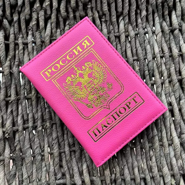 Russia Passport Cover CCCP Soviet Leather Covers for Passports Ussr Passport Holder Men Women Travel Organizer Silver