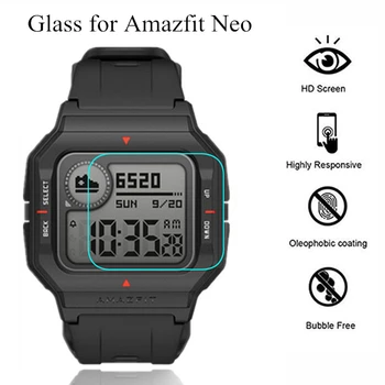 

2PCS Glass Protective Film For Huami Amazfit Neo Smart Watch Screen Protector Tempered Glass Clear Watch Cover For Amazfit Neo