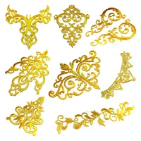 Shop Online: Buy 1 Piece Iron-On Patches for Cosplay Clothes with Gold Embroidery - Appliques, Trims, Garments, Budges, and Accessories