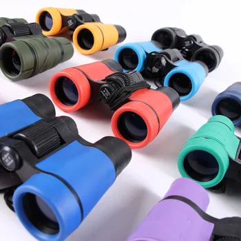 

Children Binoculars 4x30 Toy Color Rubber Handle Slip High Resolution for Boy and Girl THJ99
