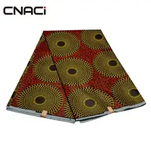 CNACI полиэстер африканская восковая печатная Ткань 6 ярдов/шт настоящая восковая ткань Анкара Нигерия воск батик ткань для шитья