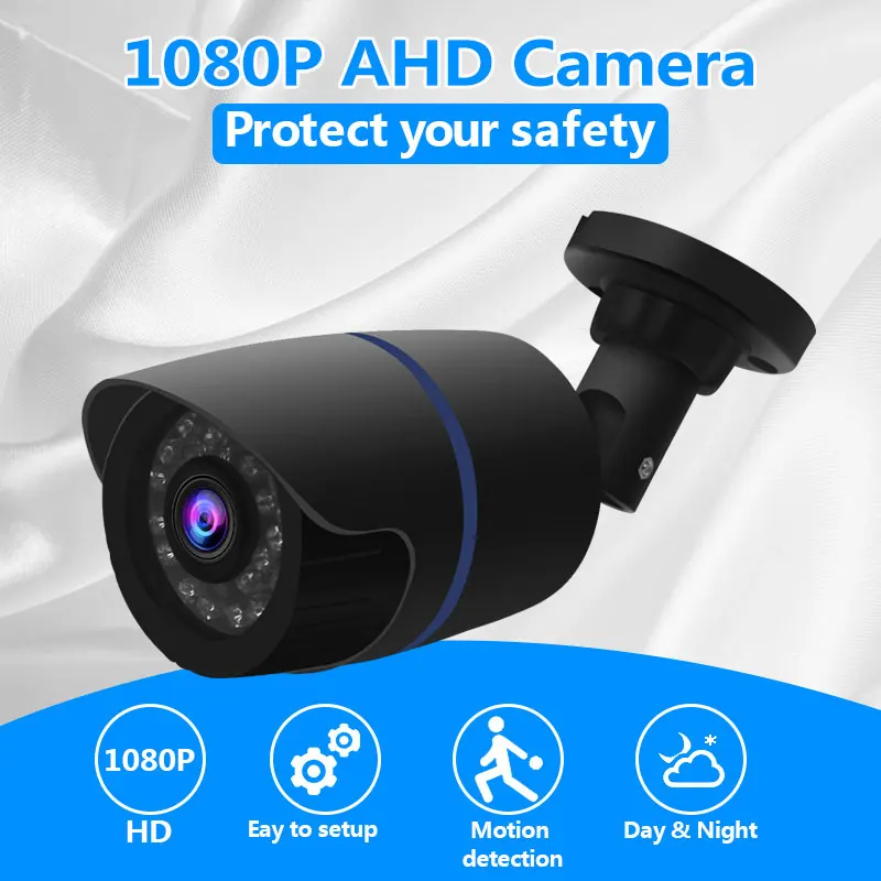 HD камера 1080P аналоговая AHD 2.0MP наружная Водонепроницаемая ИК ночного видения домашняя Камера видеонаблюдения для AHD DVR система Комплект ABS