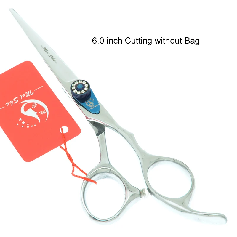 Meisha 6 дюймов Профессиональные Парикмахерские ножницы комплект ножницы для стрижки волос филировочные ножницы для стрижки с алмазным винтом HA0249 - Цвет: HA0250 no Bag