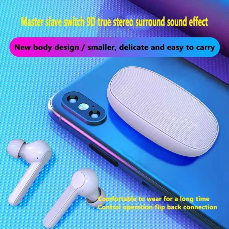 i12 TWS Wireless Bluetooth 5 0 Earbuds Headphones Earphones For iphone Android Sport HiFi Stereo Headsets New Arrival