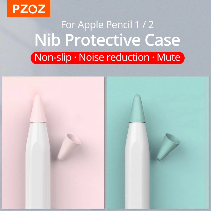 PZOZ-funda protectora para lápiz Apple 1 2st, carcasa protectora de silicona para lápiz Apple 2, 8 Uds.