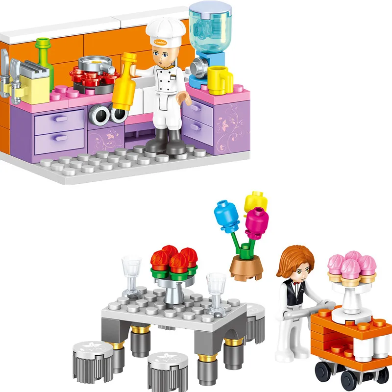 Skup Dziewczyny kompatybilne z Legoinglys przyjaciele 731 sztuk klocki księżniczka Windsor zamek cegły zabawki dla dziewczyny prezent