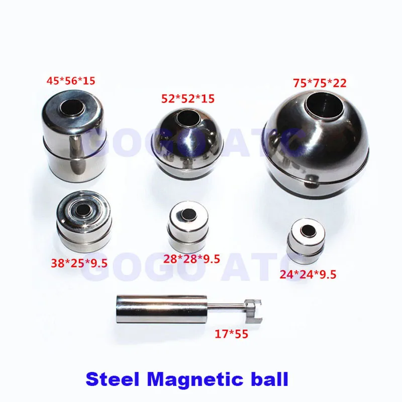 304 316L stainless steel magnetic float ball PP plastic magnetic float switch accessories