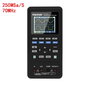 

Hantek Hantek2D72 3in1 Digital Handheld Oscilloscope+Waveform Generator+Multimeter 2 Channels LCD Display Test Meter Tools