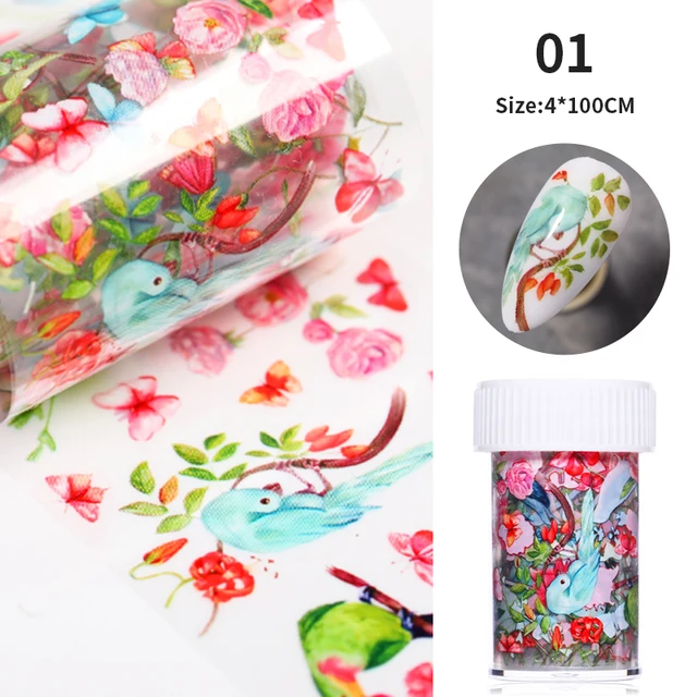 1 Box Glitter Marble Series Nail Transfer Foil Stickers Gold White And Black Bright Slider For Nails DIY Decoration Manicures 22
