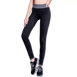 Колготки, Однотонные эластичные штаны для йоги, женские тренировочные черные леггинсы для фитнеса, женские спортивные Леггинсы для фитнеса