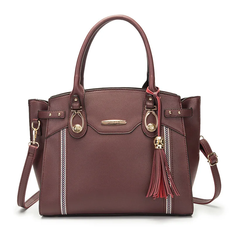 SDN женская сумка через плечо в европейском и американском ретро стиле однотонная