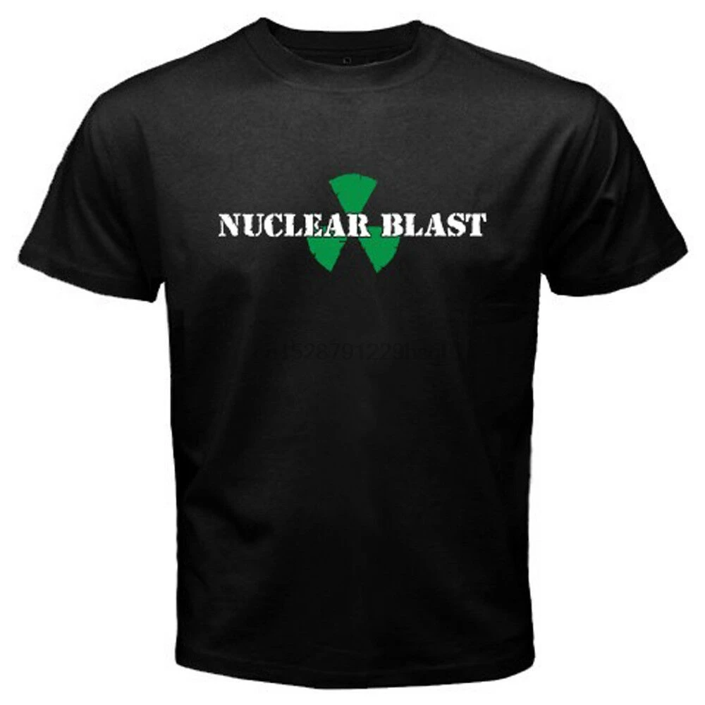 Новая мужская черная футболка с логотипом Nuclear Blast размер S-3XL | Мужская одежда