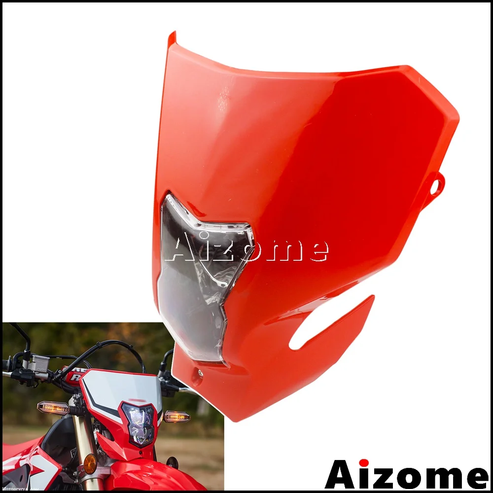 Мотоцикл Байк омологированный налобный фонарь маска для Honda CRF450L CRF450XR CRF450- Enduro фары для мотокросса обтекатель