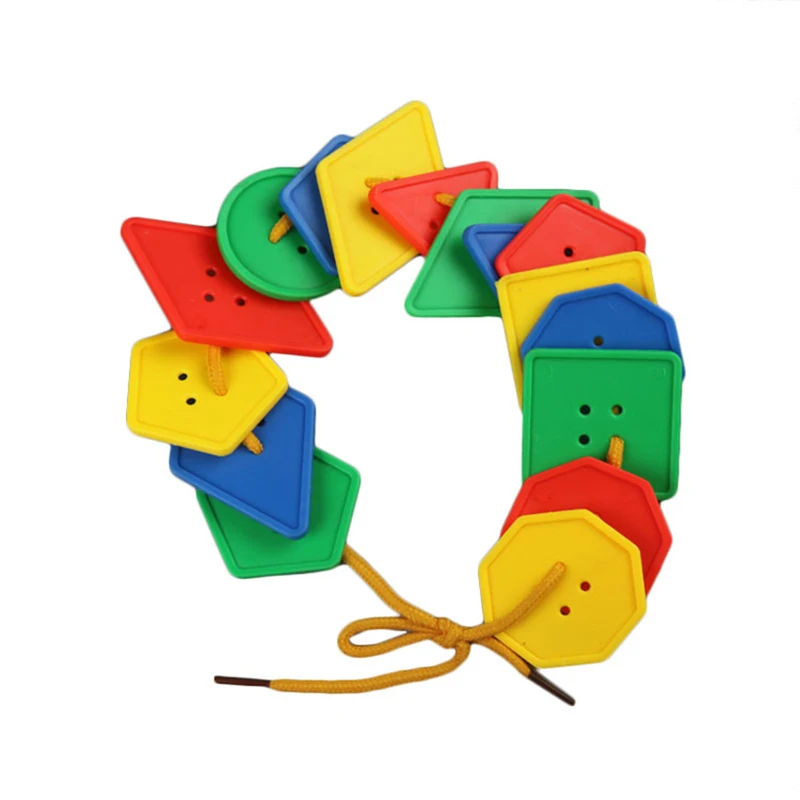 Montssori-cuentas con botones digitales geométricos para bebés, juguetes educativos, 70 Uds.