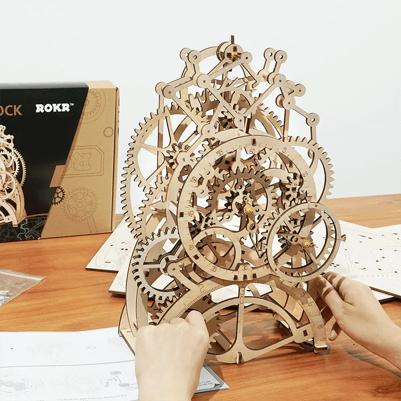 Новые DIY Модели Строительные наборы механическая модель 3D деревянная головоломка сокровище 3d головоломка деревянные игрушки для детей от 3-х лет BB50PT