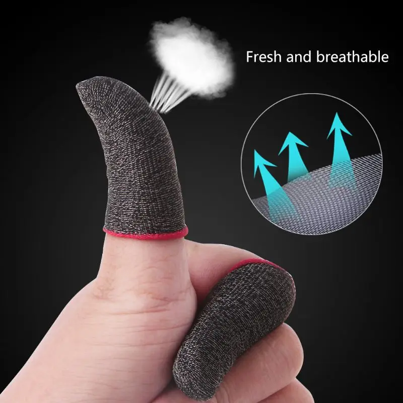 L1 R1 Breathable Mobile Game Controller Finger Sleeve Touch Trigger for PUBG Mobile Rules