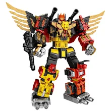 Wei jiang Tianyuan Predaking комбинированная трансформационная игрушка Jingang Five Fit Djinn Xiao Dapeng Storm Tooth Tiger Robot