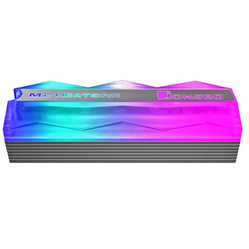Jonsbo M.2 2280 радиатор SSD твердотельный жесткий диск кулер радиатор красочный Вентилятор освещения Pin тепловыделение охлаждения