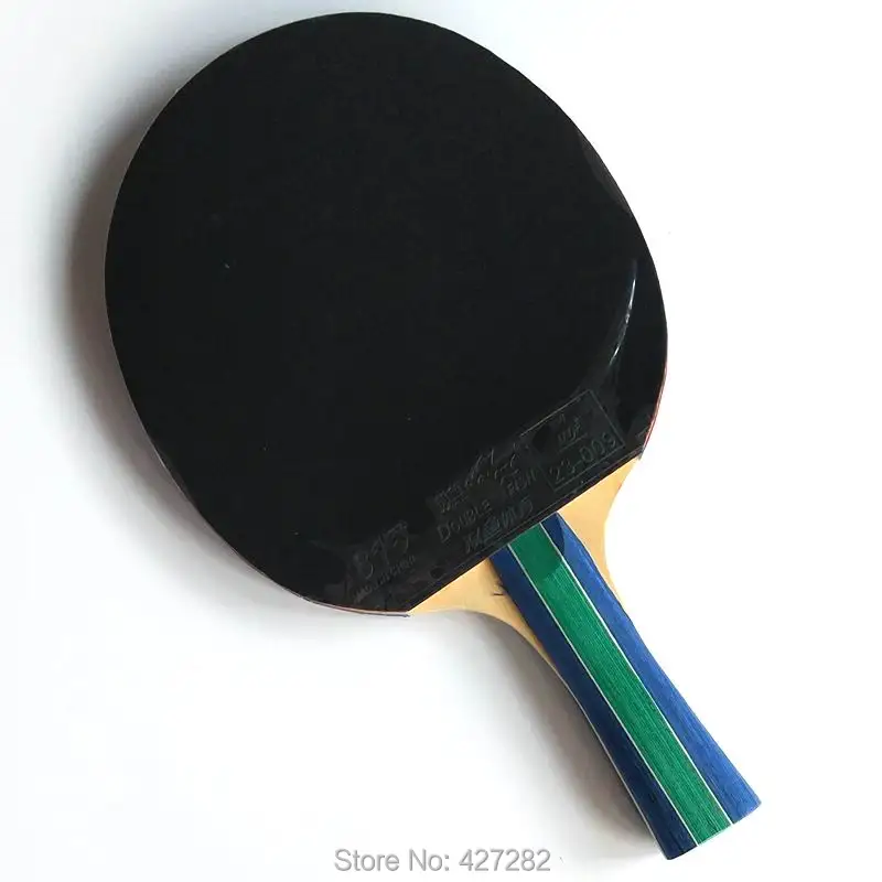 Оригинальная Двойная рыба 2 звезды гладкая ракетка для настольного тенниса ракетка 2 AC длинная ручка чистый деревянный пинг-понг игра