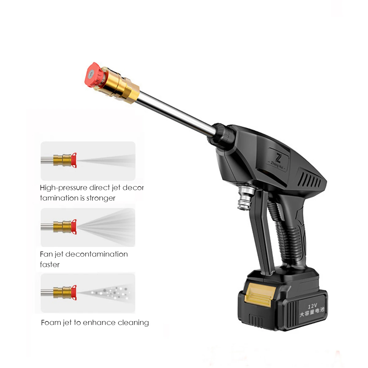 200W High Pressure Washer Machine Handheld Auto