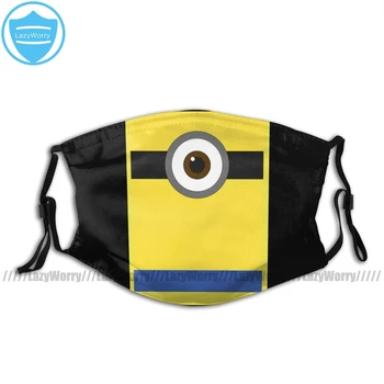 

Minions Mouth Face Mask MINION Facial Mask Cool Fashion with 2 Filters for Adult