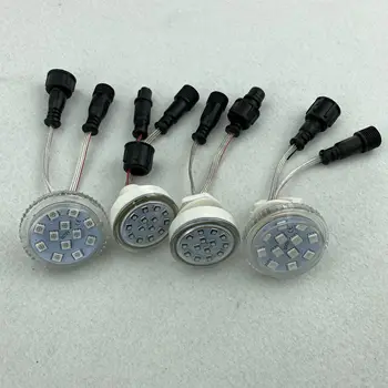 

Addressable 45mm led pixel light;DC12V/24V; IP67;UCS1903/WS2811 IC;clear cover;with 10cm long 3 core waterproof pigtails