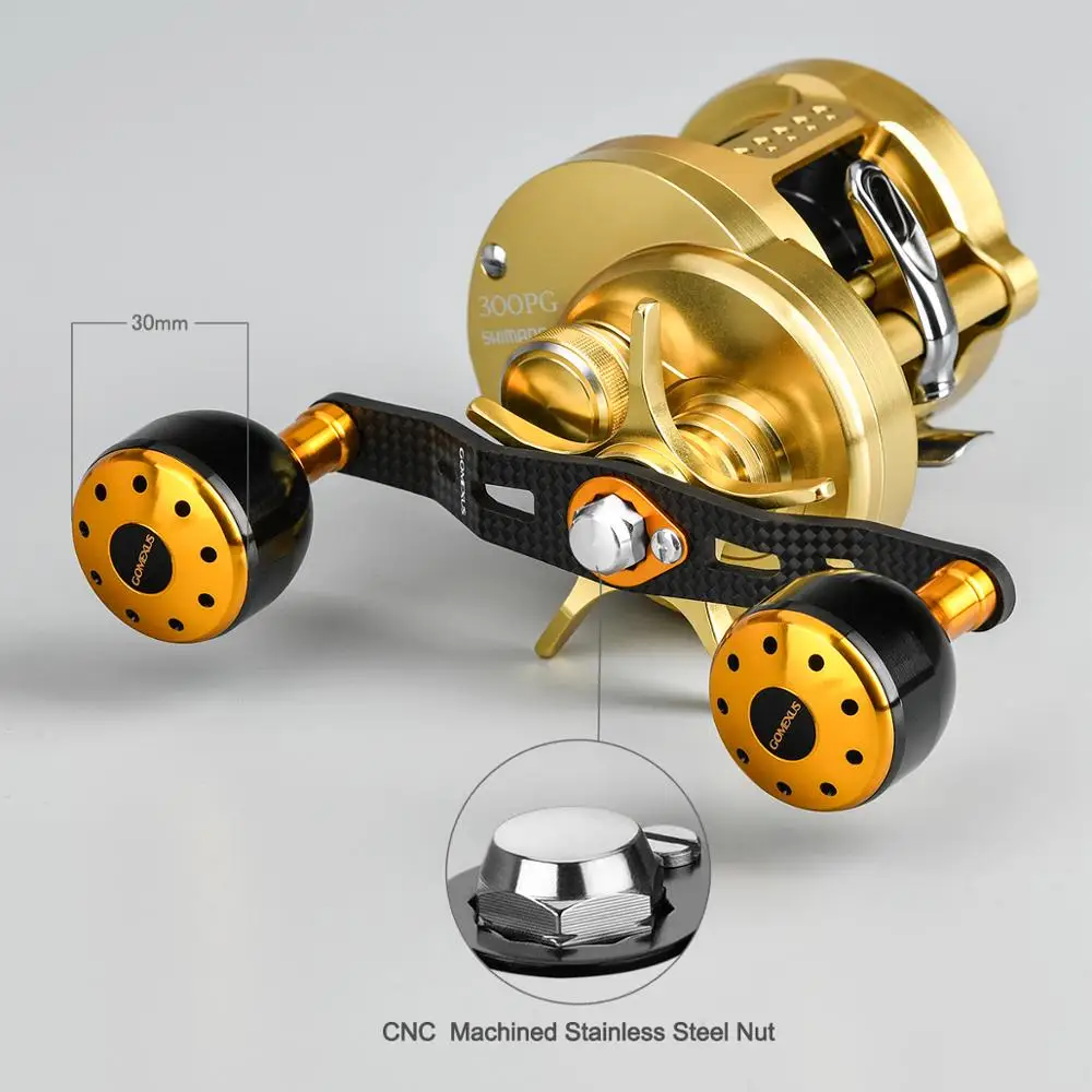 Gomexus мощная углеродная ручка 105 мм для Shimano Ocea Calcutta Conquest 300 400 Abu Garcia Revo baitcasing