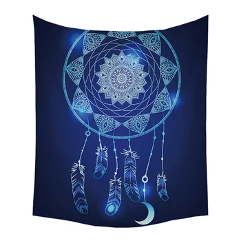 

Rectangle Indian Decor Mandala Tapestry Wall Hanging Hippie Throw Mat Bohemian Dorm Bedspread Table Cloth Curtain Beach Mat