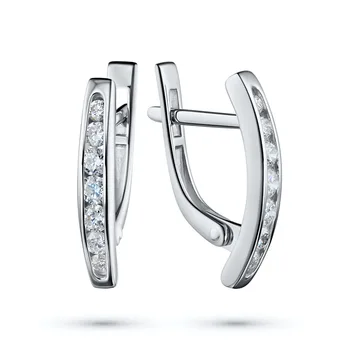 

Earrings in white gold with diamonds e0901sg08200109